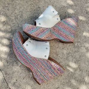 Born platform mules size 7 EUC reg width